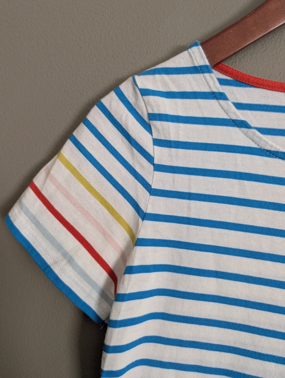 Boden Stripes Ahead Of The Rest Tee Shirt Size 4 - Picture 5 of 6
